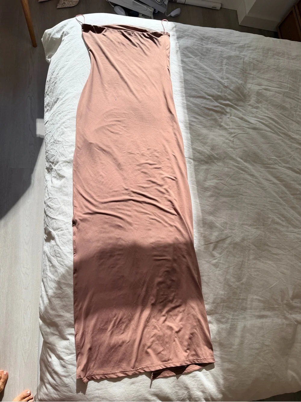 Superdown Pink Toni Slit Strapless Maxi Skirt